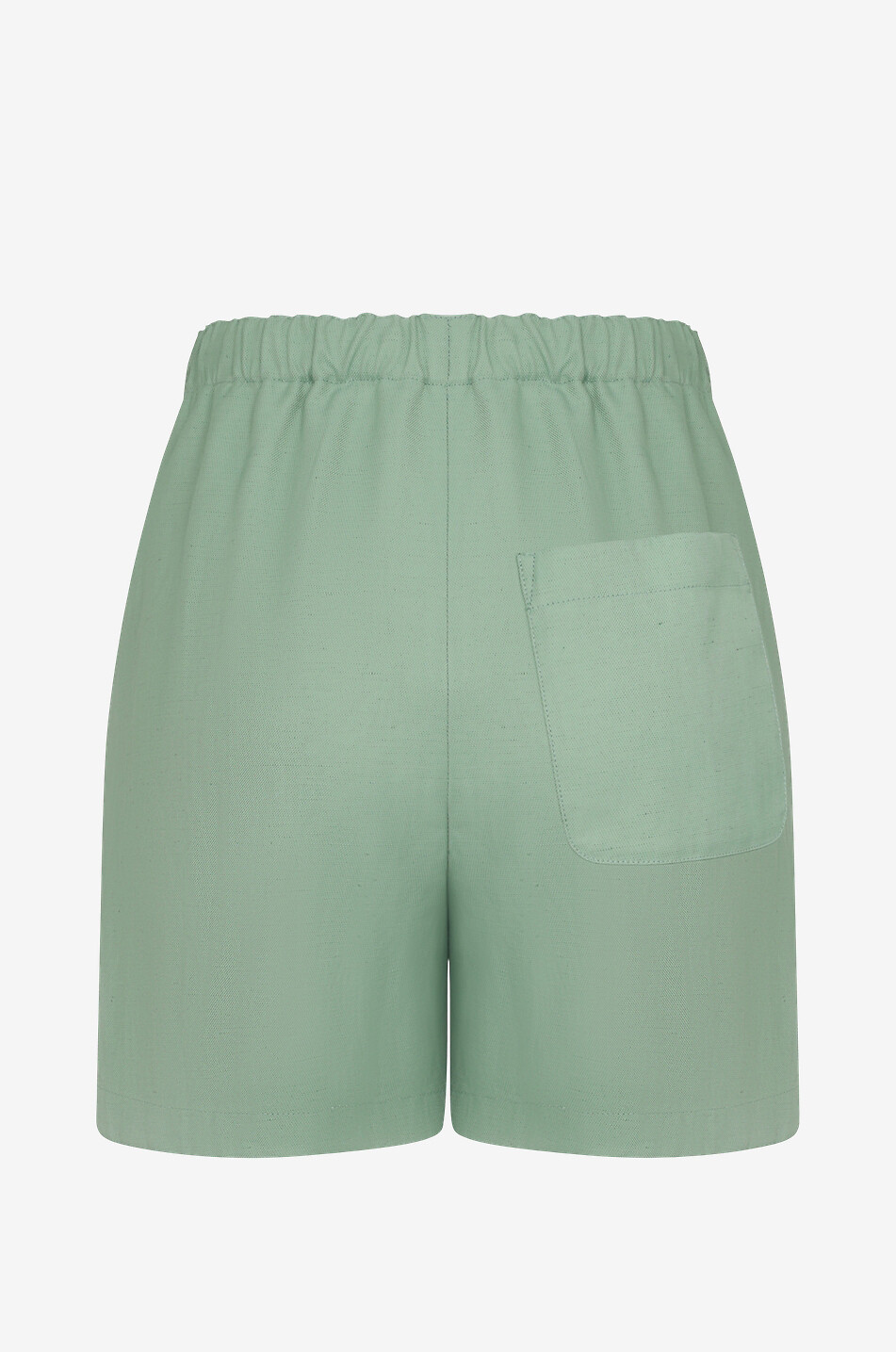 LOULOU STUDIO Short en viscose et lin Seto Femme VERT CLAIR 2