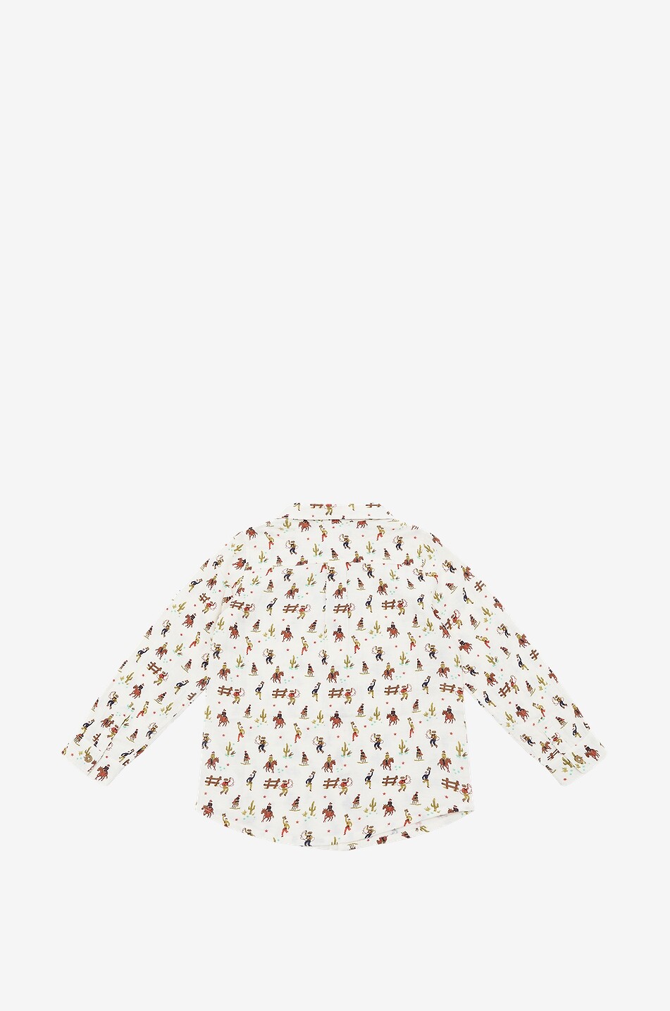 Cowboy cotton long-sleeved shirt