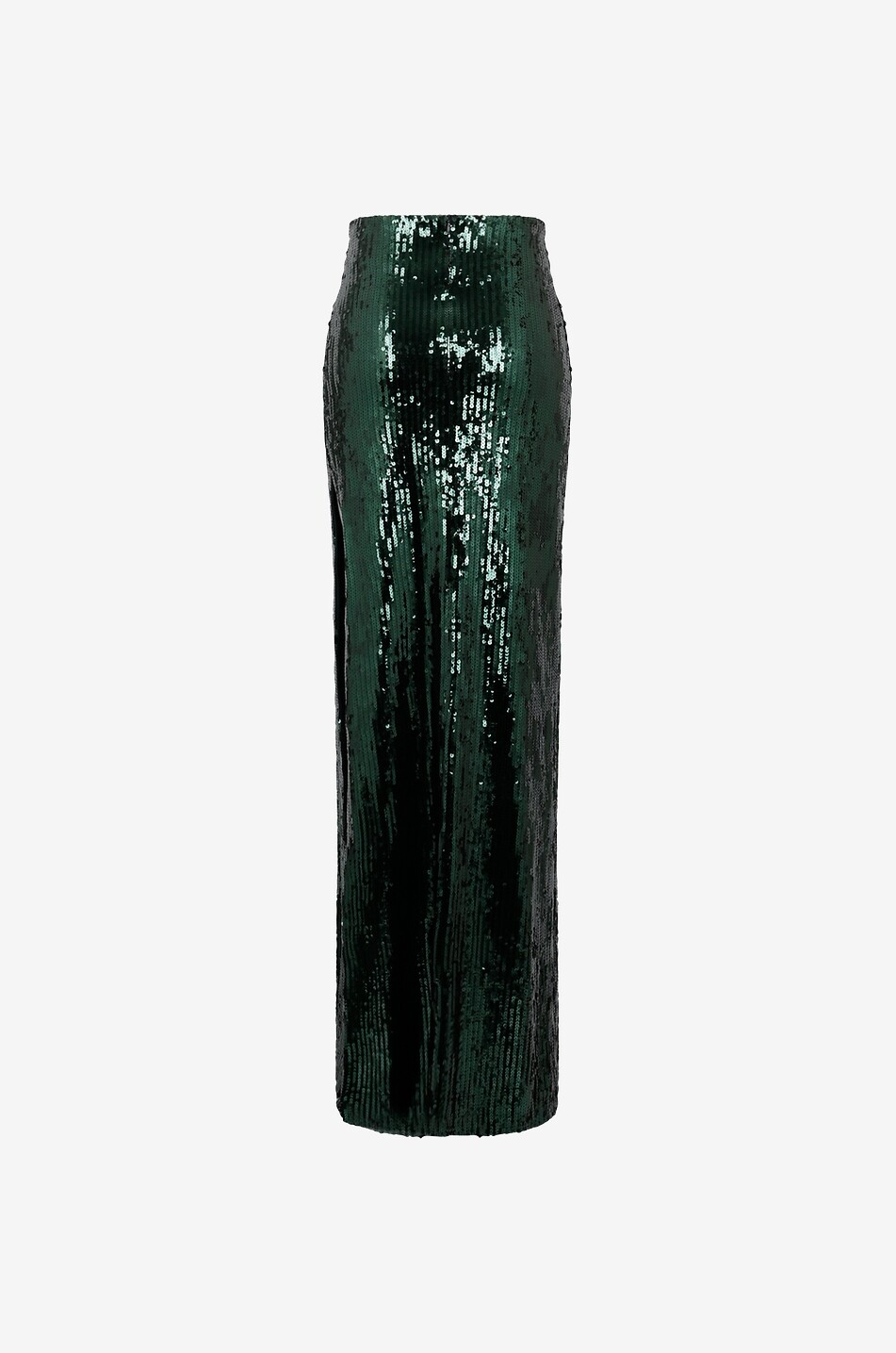 GALVAN LONDON Jupe longue ajustée à sequins Beating Heart Femme VERT 2