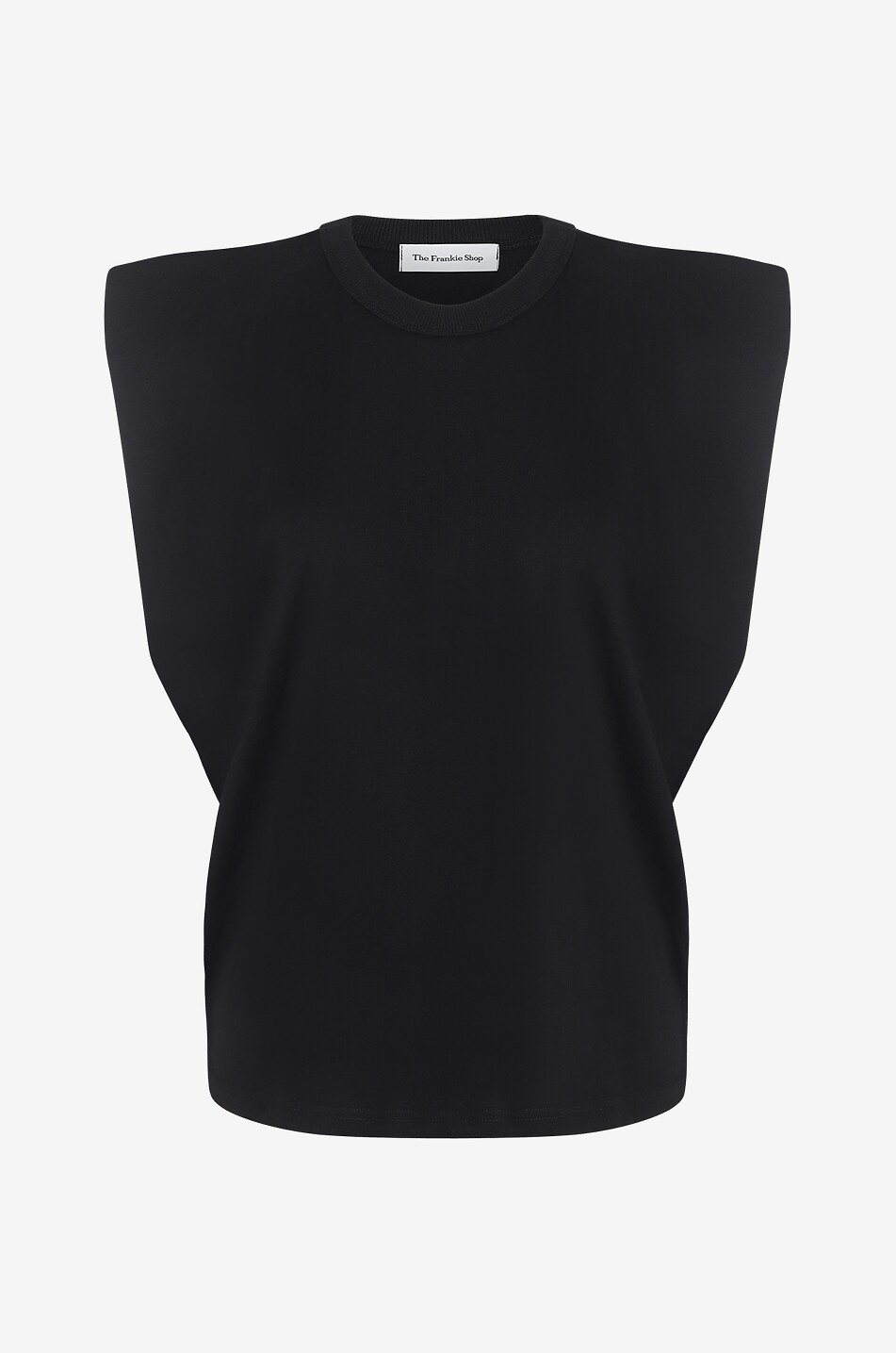 THE FRANKIE SHOP Ärmelloses T-Shirt mit Schulterpolstern Eva Damen SCHWARZ 1