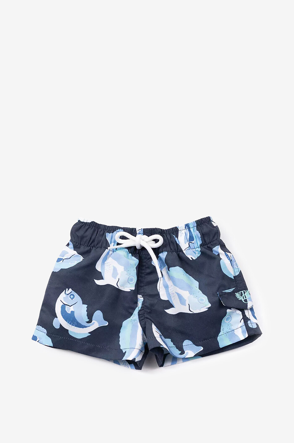 Fish printed baby swim shorts