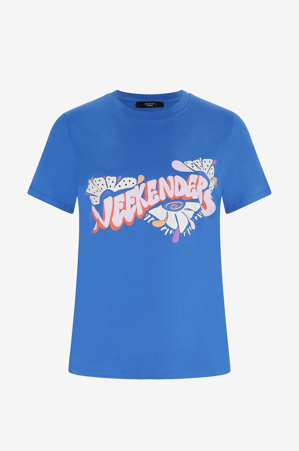 WEEKEND MAX MARA Sante short-sleeved printed T-shirt Women BLUE 1