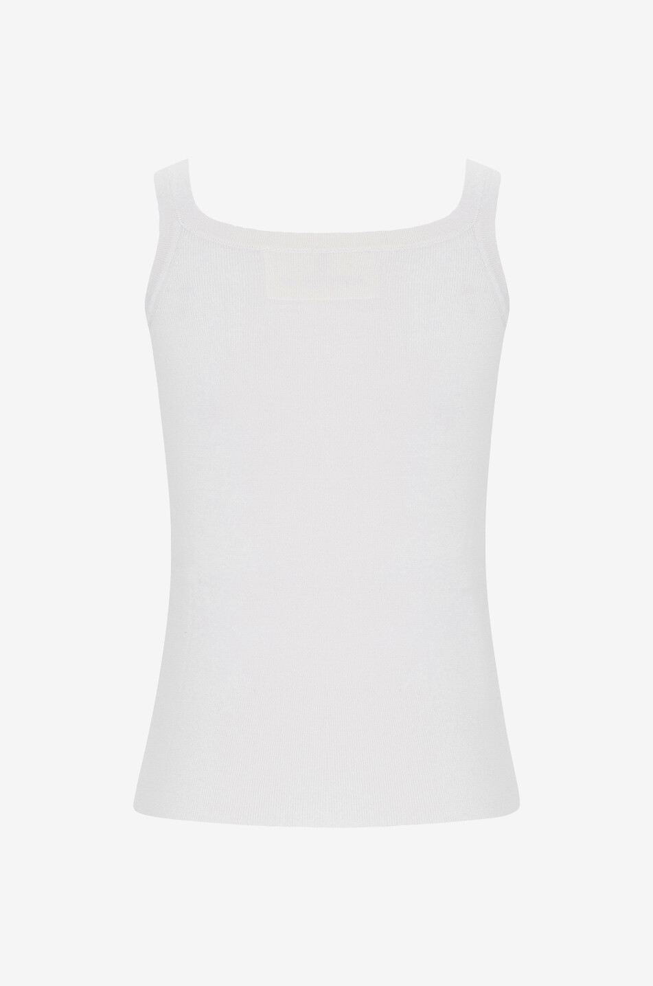 ERMANNO SCERVINO Lace adorned knit tank top Women WHITE 2