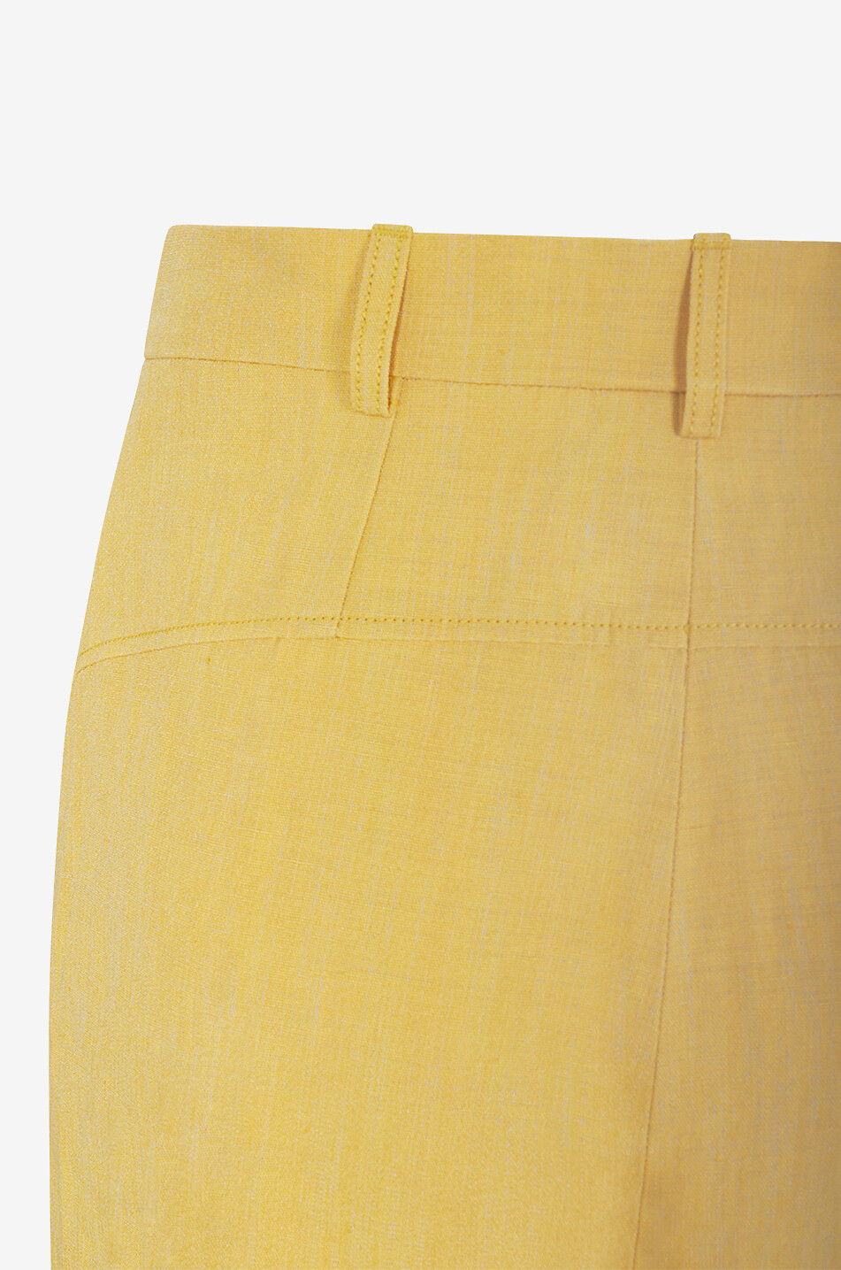 Ausgestellte Leinenmix-Hose mit hohem Bund Le pantalon Sauge
