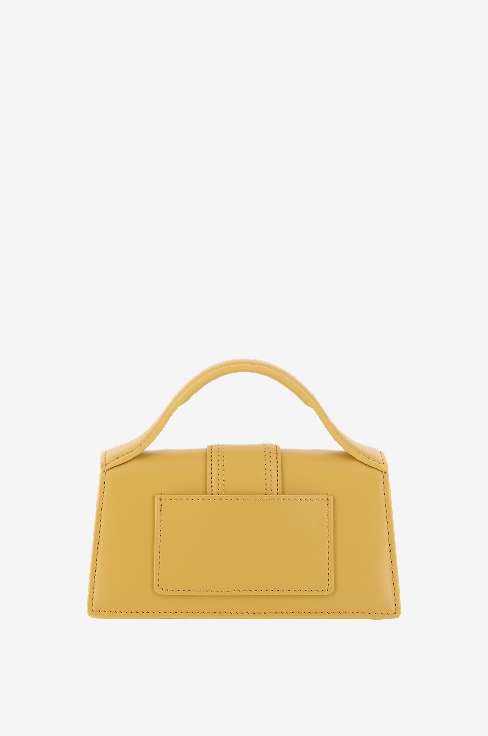 JACQUEMUS Le Bambino small smooth leather flap bag Women YELLOW 3