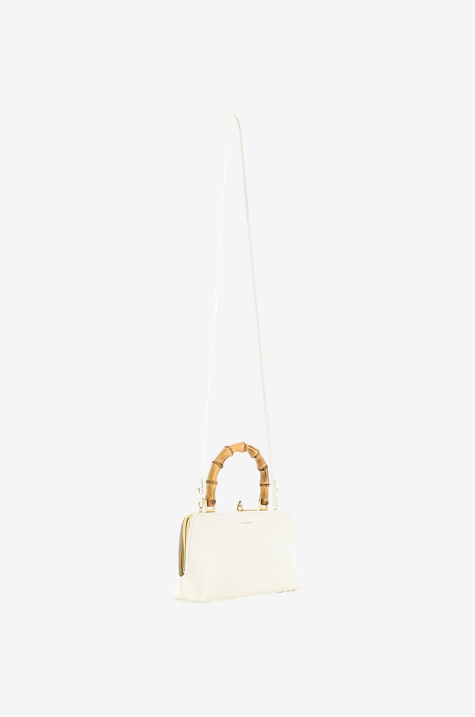 JIL SANDER Goji Bamboo Mini smooth leather handbag Women EGGSHELL 5