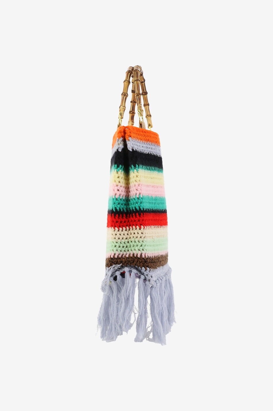 LA MILANESA Häkel-Shopper aus Wolle Damen ORANGE 4