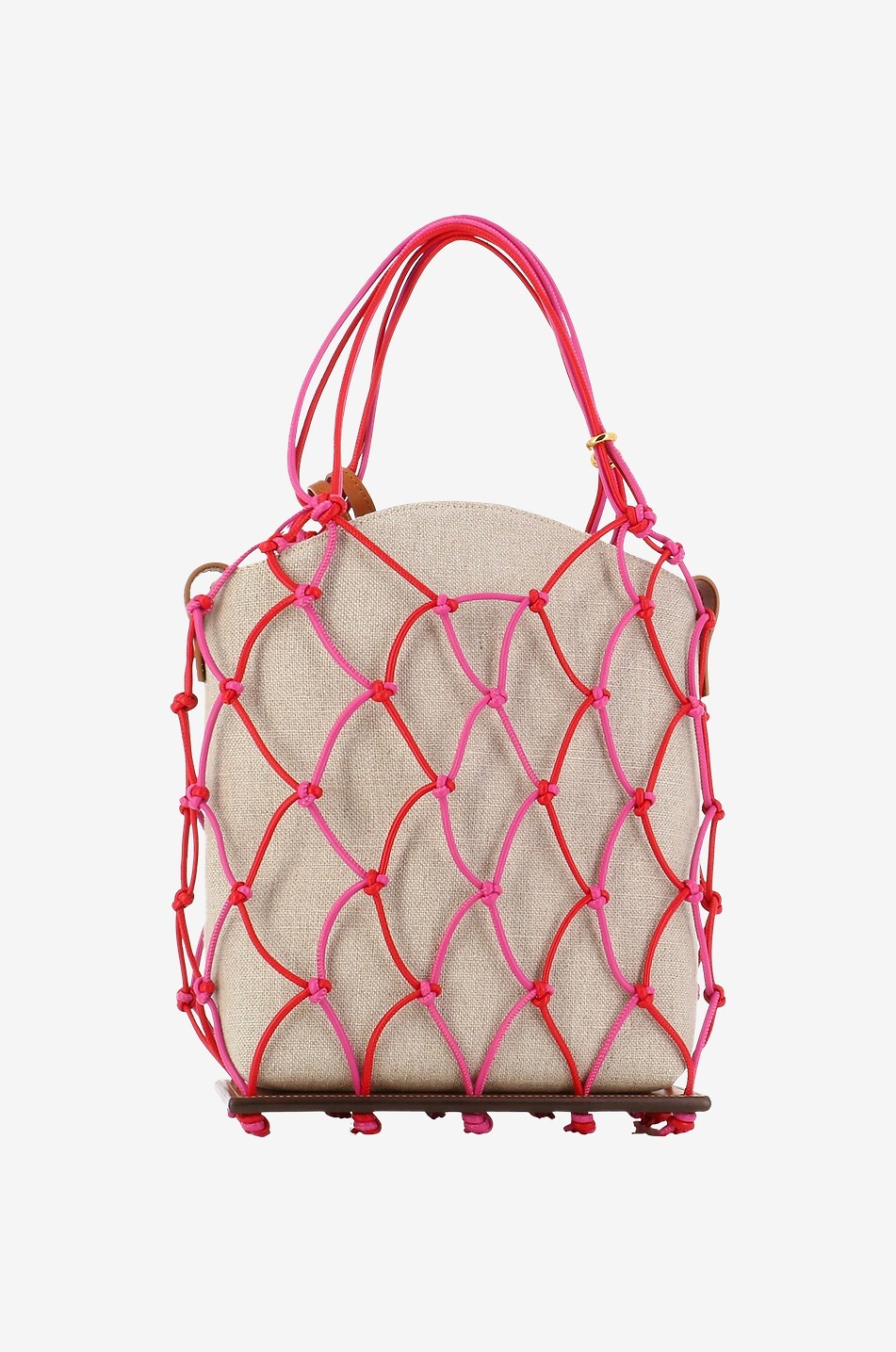 JACQUEMUS Bucket-Tasche aus Canvas und Leder Le Petit Filet Pralu Damen BUNT 3