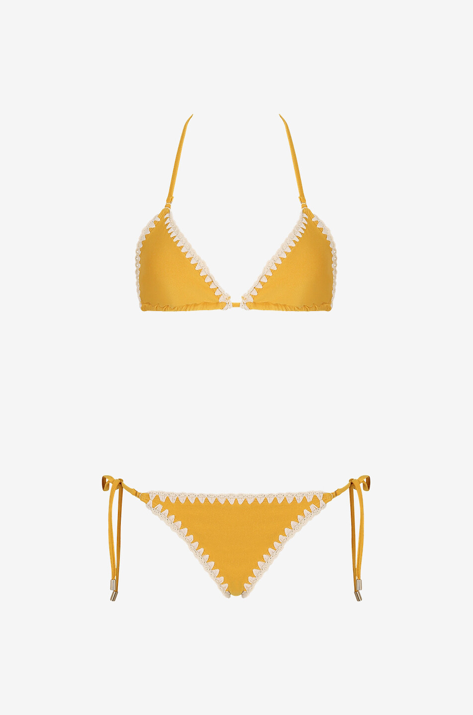 Vacay Crochet Edge triangle bikini