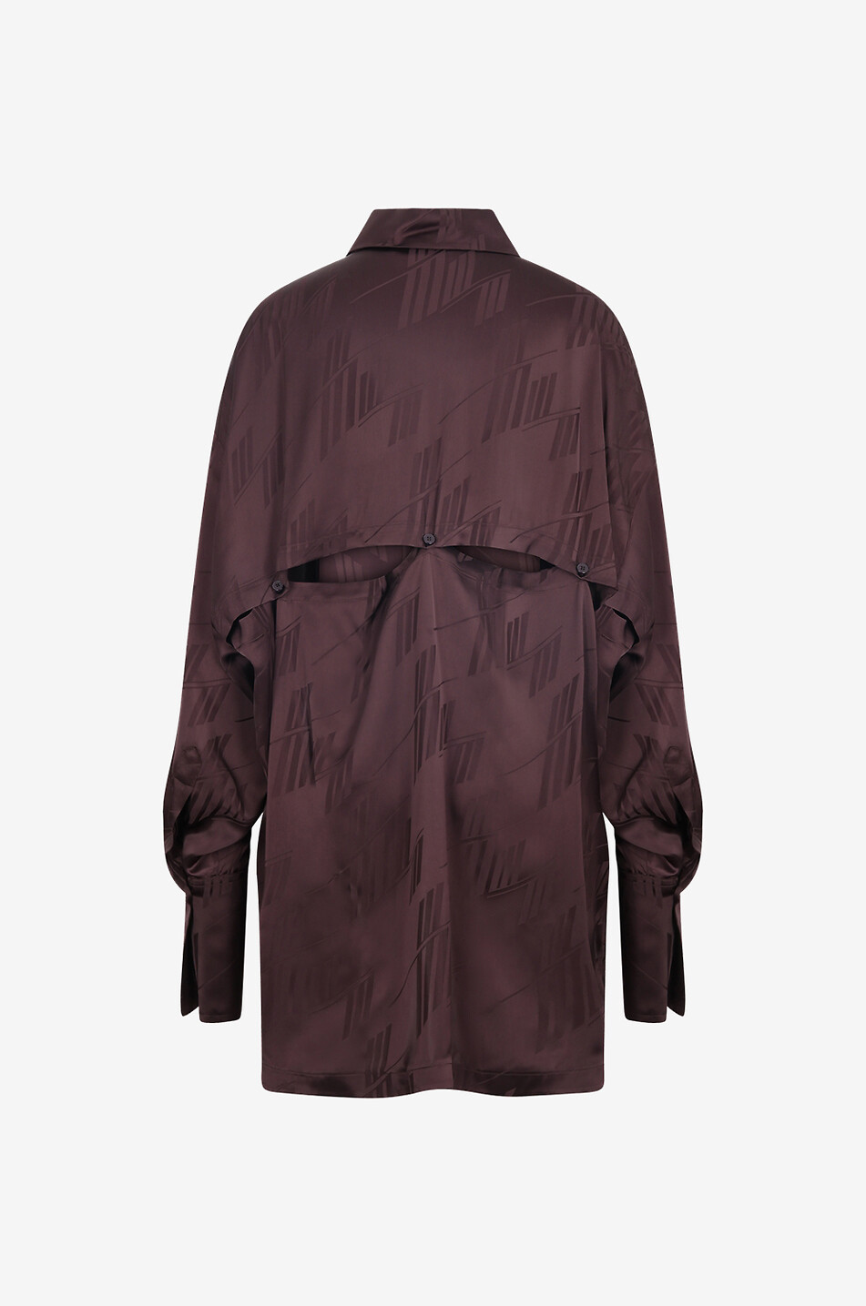 THE ATTICO Oversize-Hemd aus Jacquard Kota Damen BRAUN 2