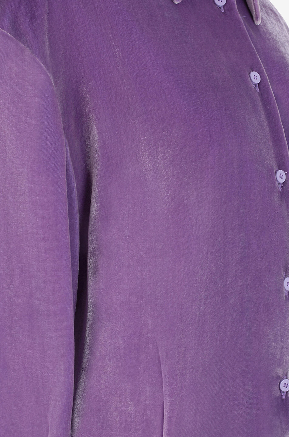 THE ATTICO Silvye velvet mini shirt dress Women PURPLE 3