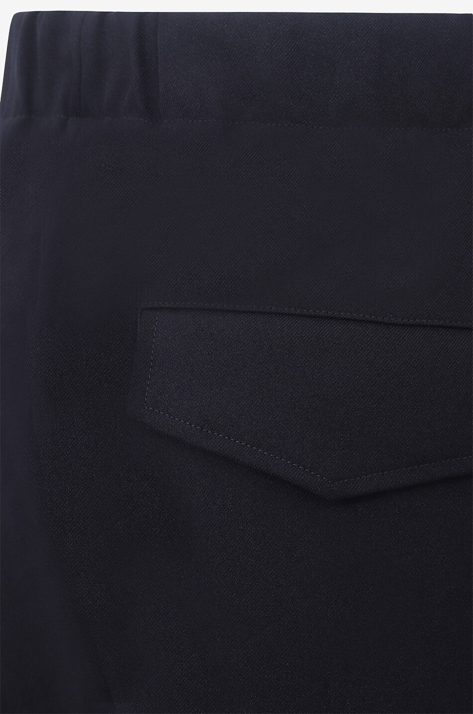 Keilhose aus Twill mit elastischem Bund