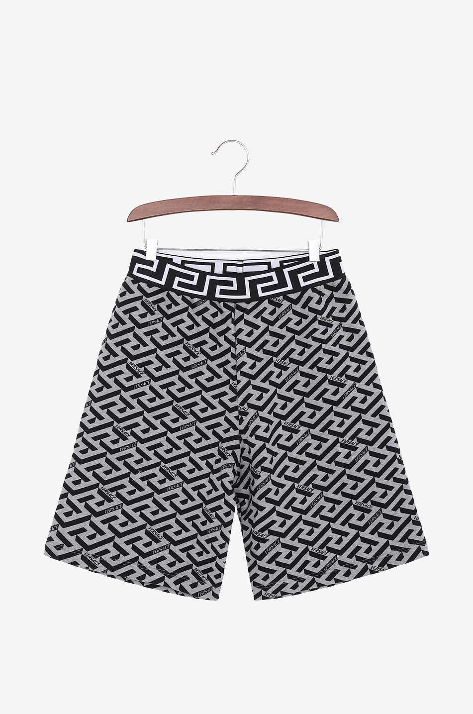 La Greca printed boy's sweat shorts