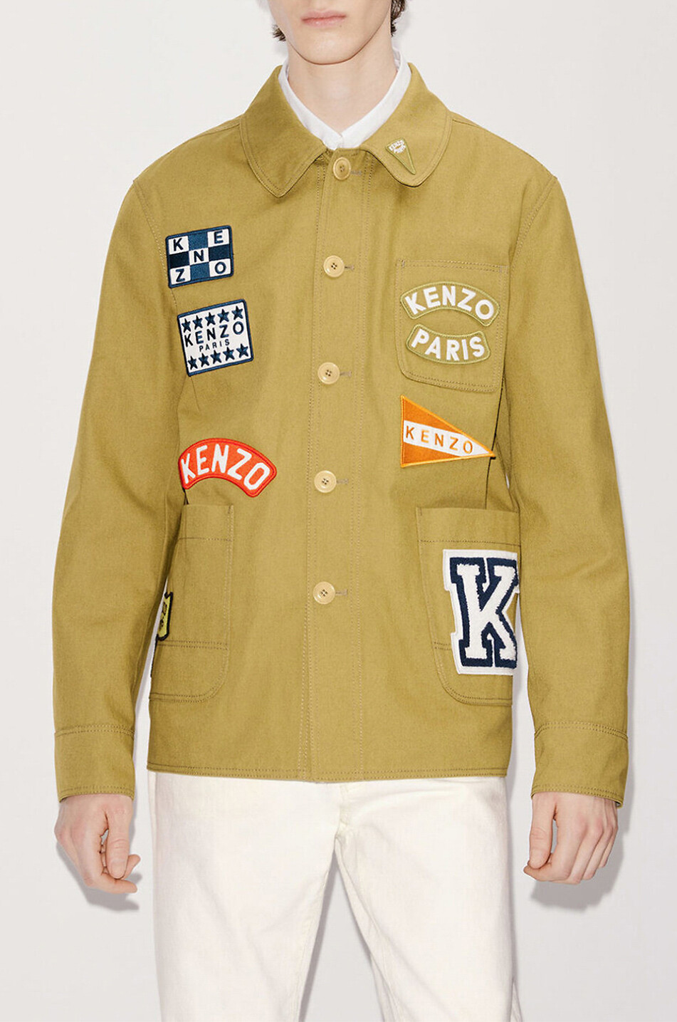 KENZO Kenzo Sailor canvas shirt jacket Men BEIGE 3