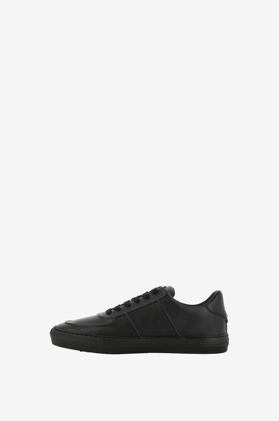 MONCLER Neue York low-top lace-up smooth leather sneakers Men BLACK 5