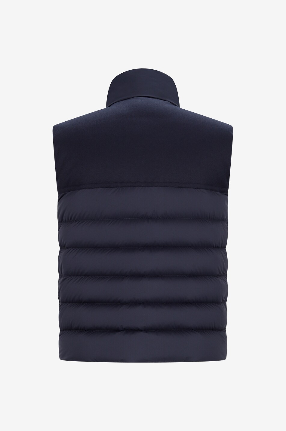 MONCLER Rance wool and nylon quilted vest Men BLUE 2