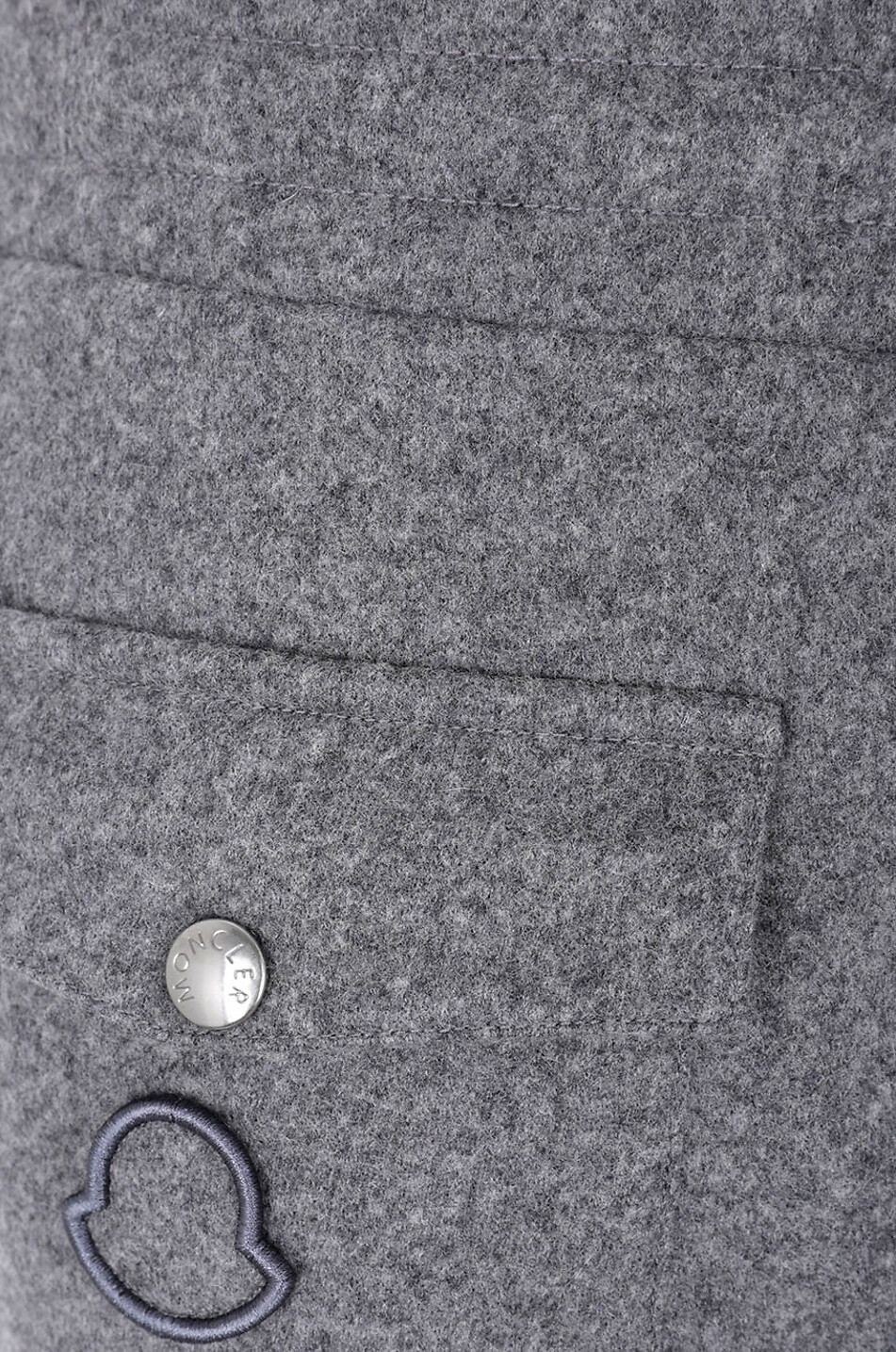 MONCLER Jogger fit flannel trousers Men GREY 3