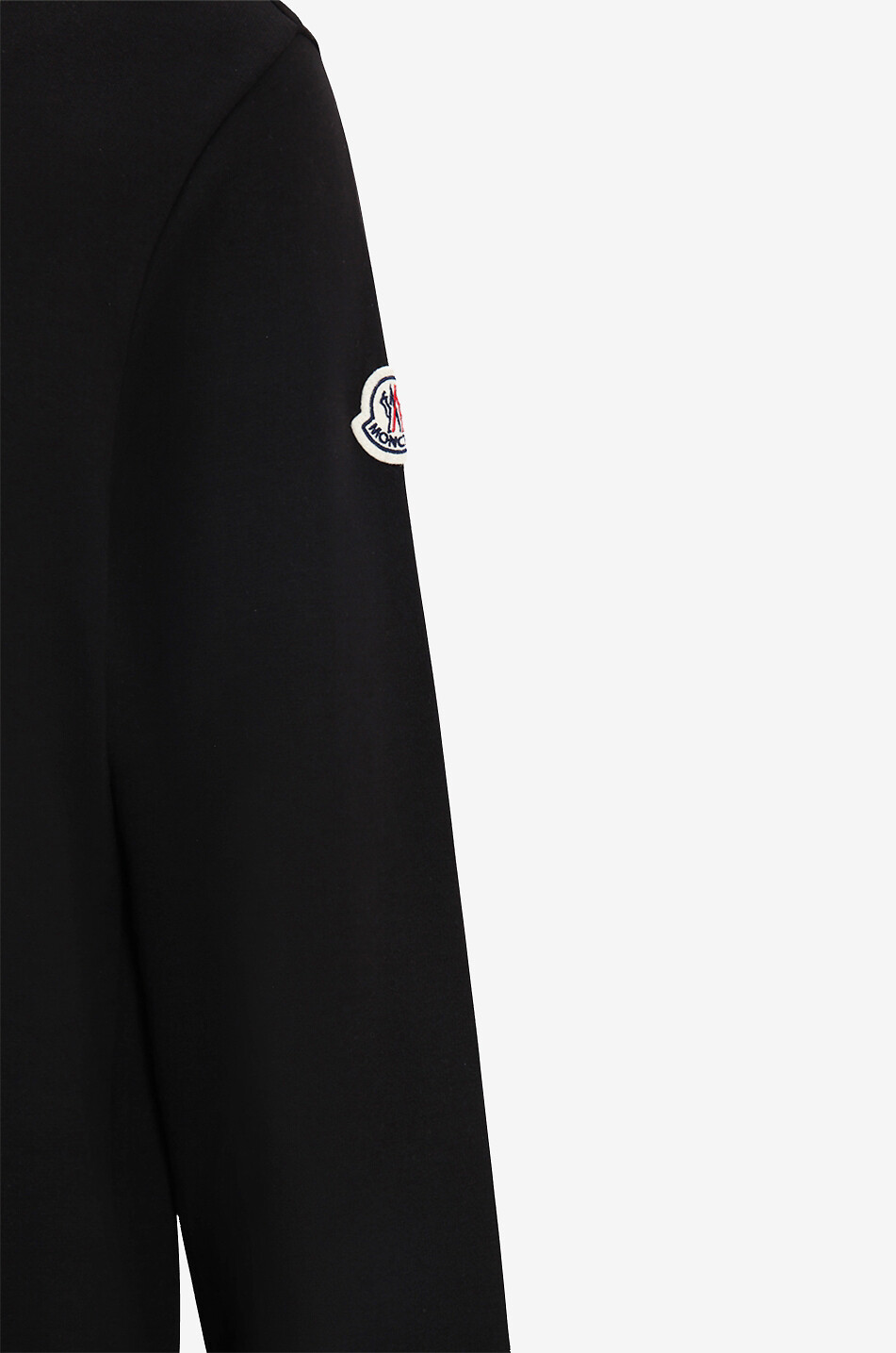 MONCLER Double logo and monogram patch crewneck sweatshirt Men BLACK 3