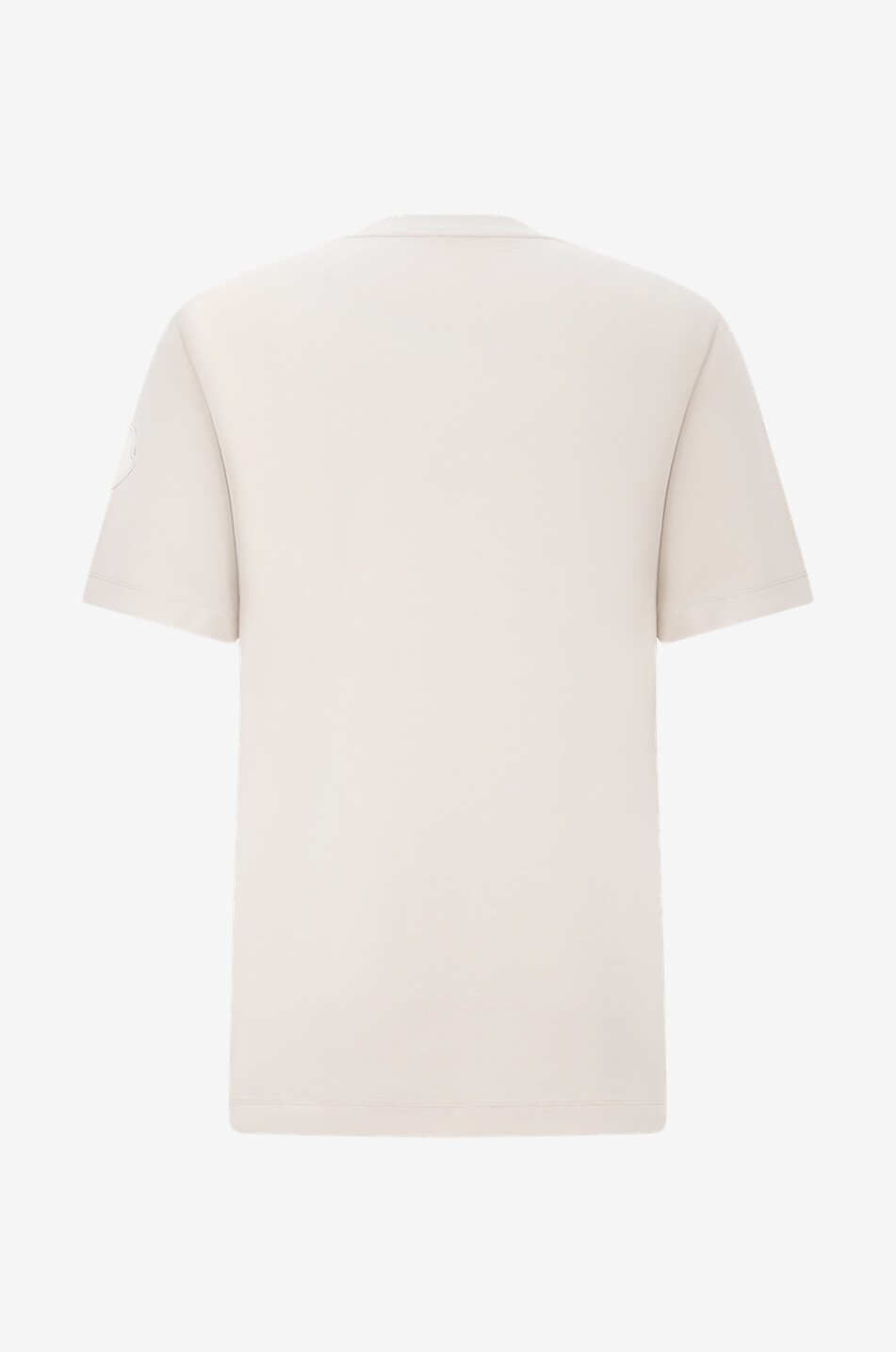 MONCLER Cotton short-sleeved T-shirt Men BEIGE 2