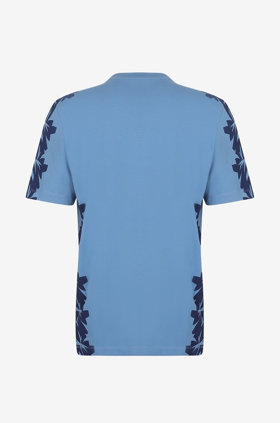 MONCLER T-shirt à manches courtes imprimé fleurs d'hibiscus Homme BLEU 2