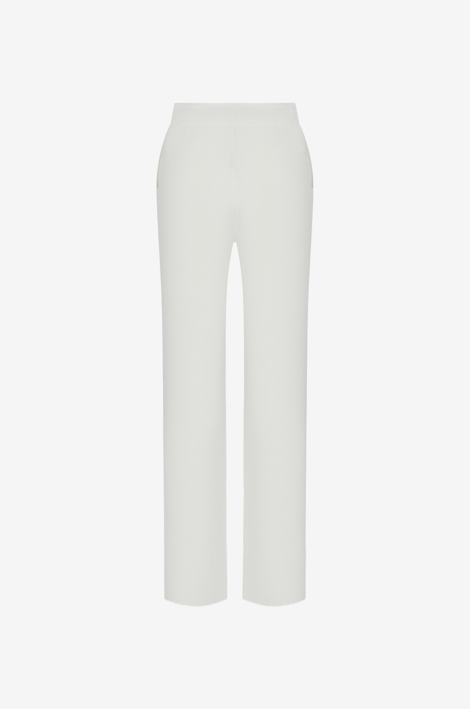 FEDELI Weite Hose aus Viskose und Baumwolle Tecna Damen WEISS 2