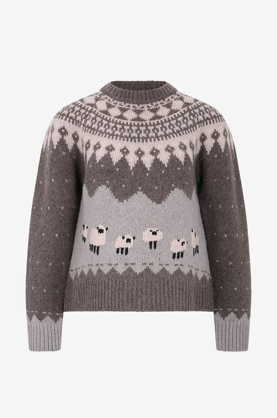 Anja merino wool round neck jumper