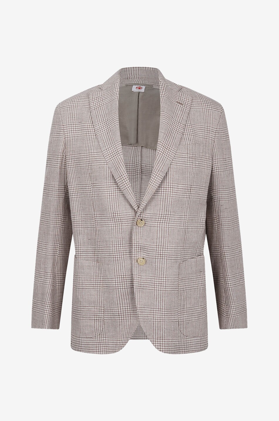 LUIGI BORRELLI Procida linen and wool blazer Men MEDIUM BROWN 1