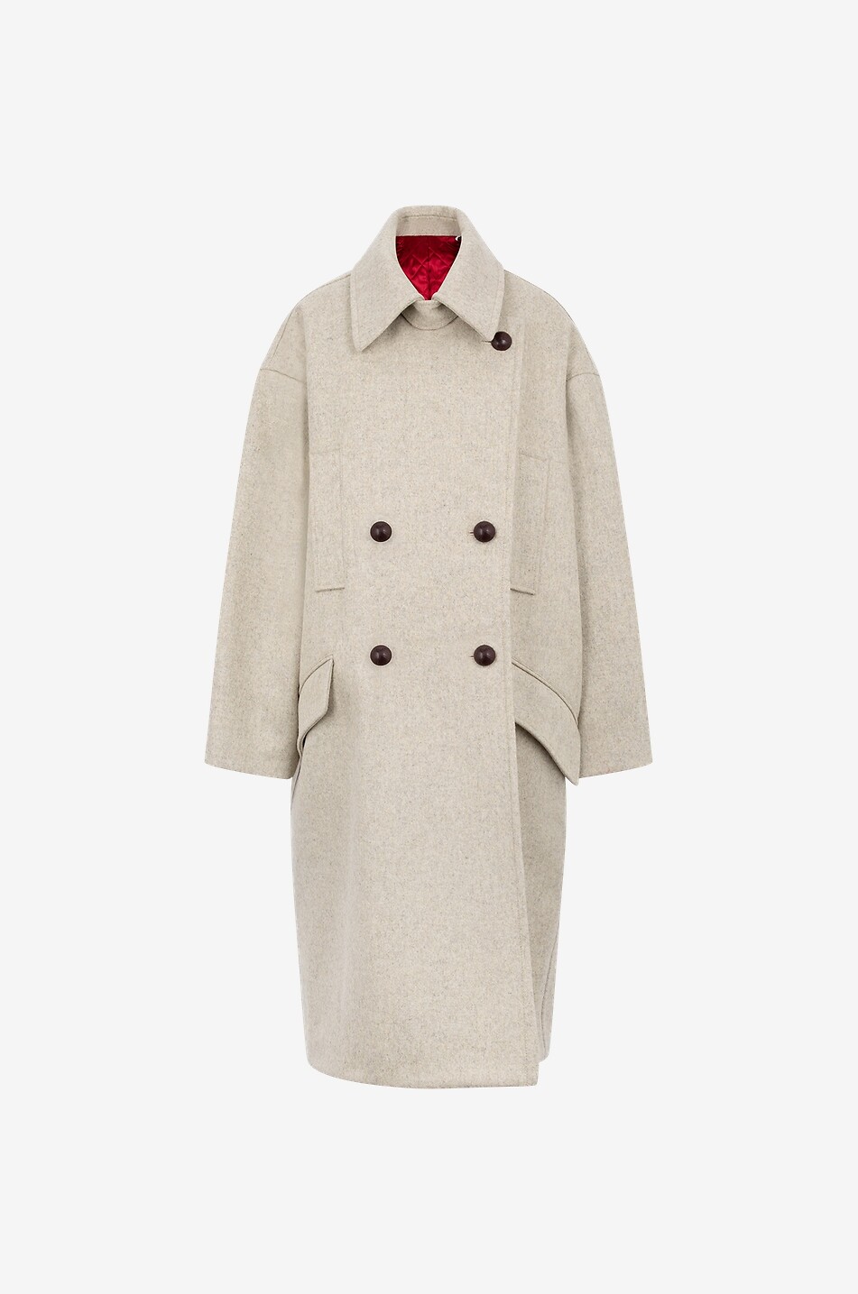 Fabiola oversize coat in organic wool