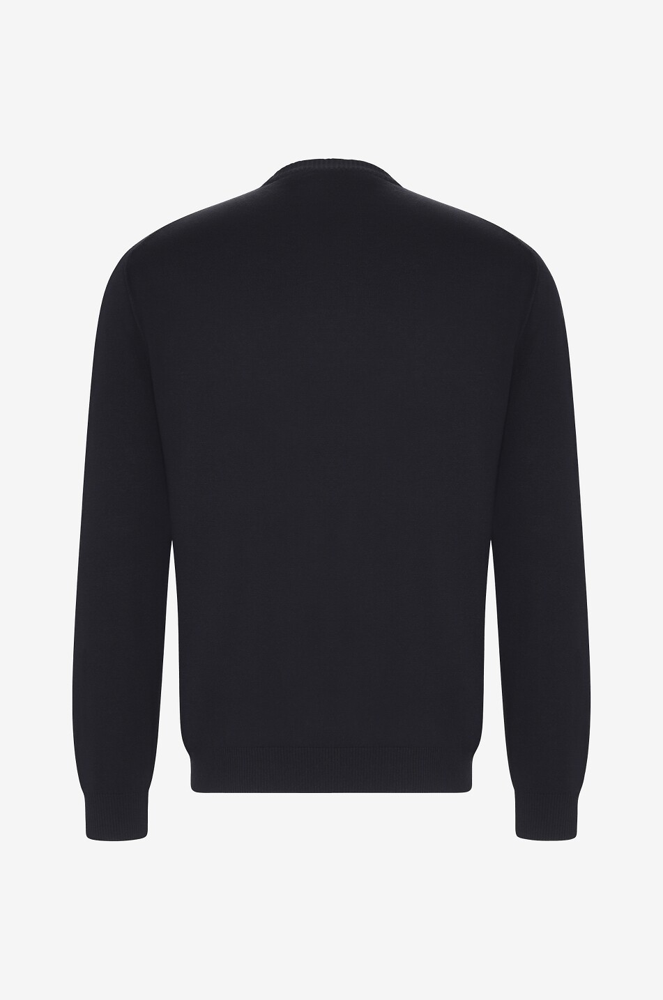 Pullover mit Rundhalsausschnitt aus Seide und Baumwolle