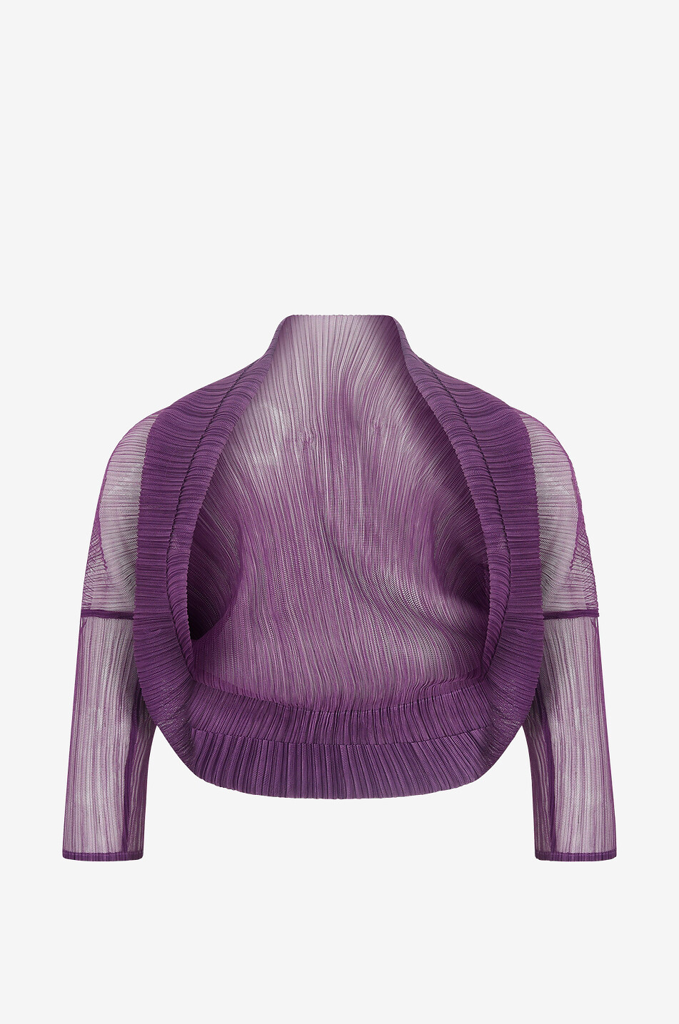 FABIANA FILIPPI Mesh-Bolero mit Schalkragen Damen VIOLETT 1