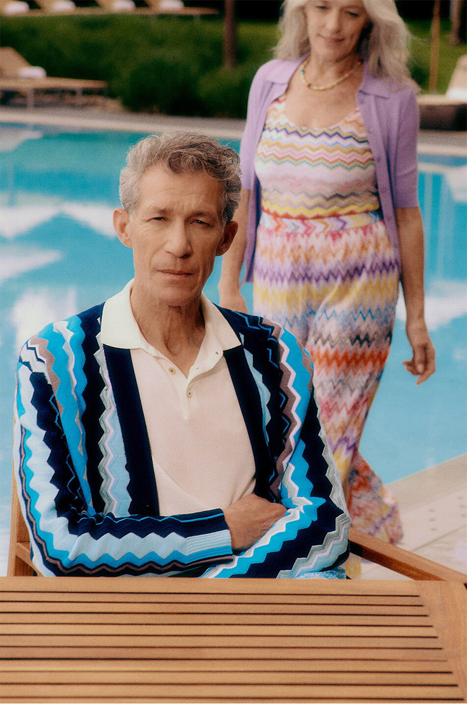 Baumwollmix-Cardigan mit V-Ausschnitt und Fischgräten