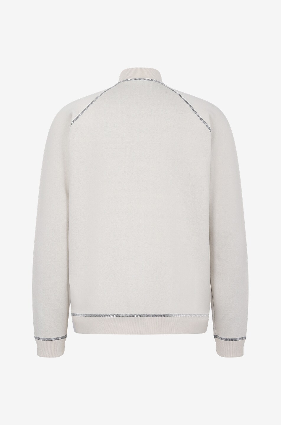Cardigan mit Reissverschluss aus Seide und Baumwolle