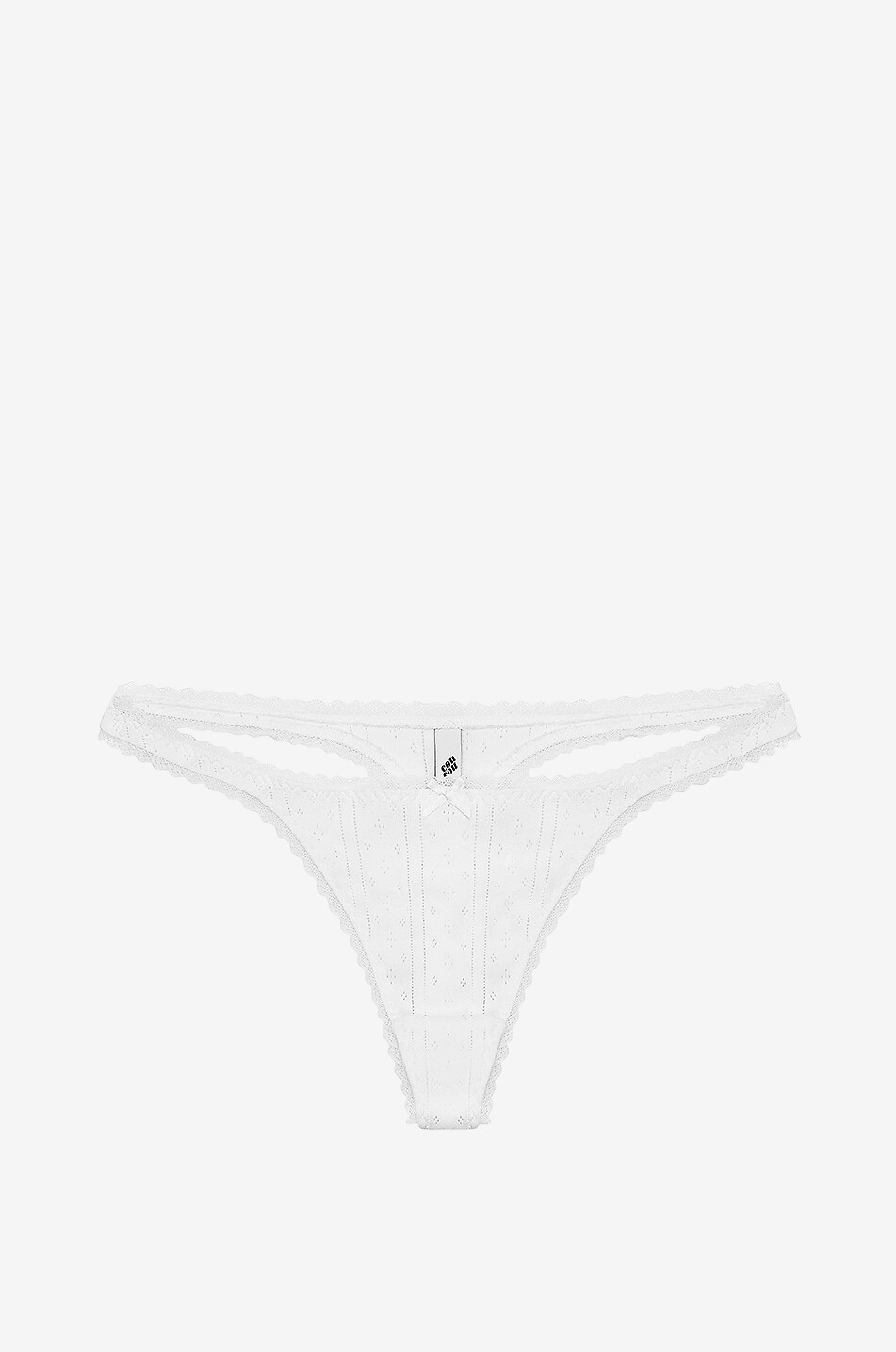 COU COU Culotte en coton biologique The Thong Femme BLANC 1