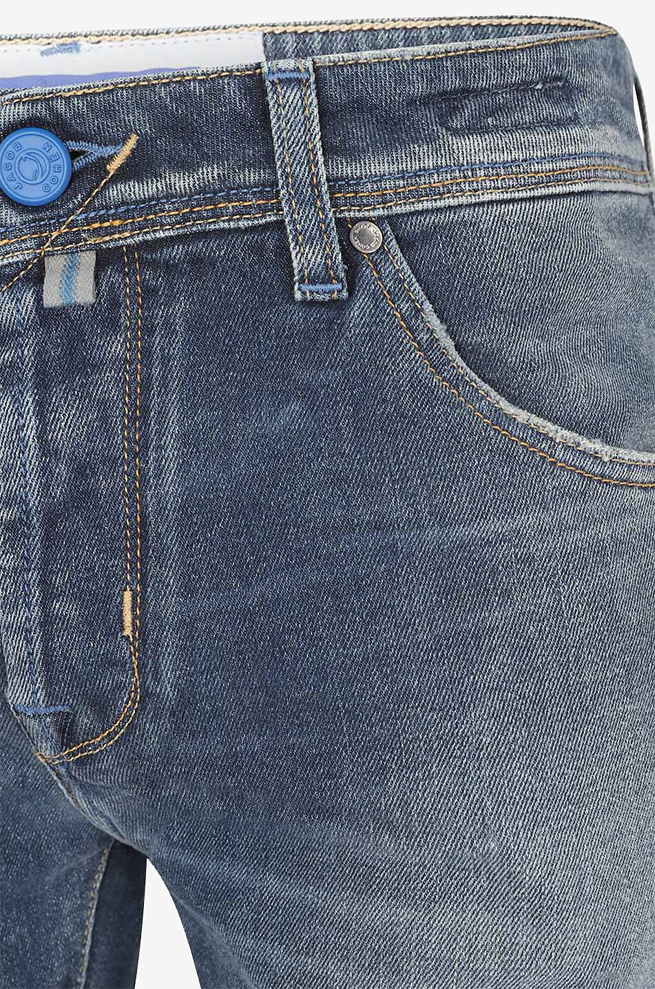 JACOB COHEN Scott cotton slim fit jeans Men MEDIUM BLUE 7