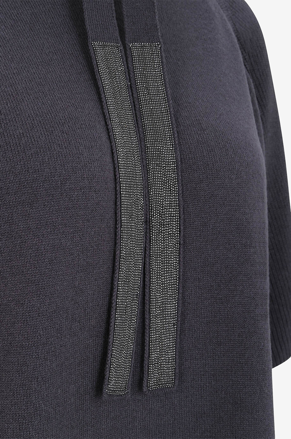 Pullover mit kurzen Raglanärmeln und verstellbarem Stehkragen