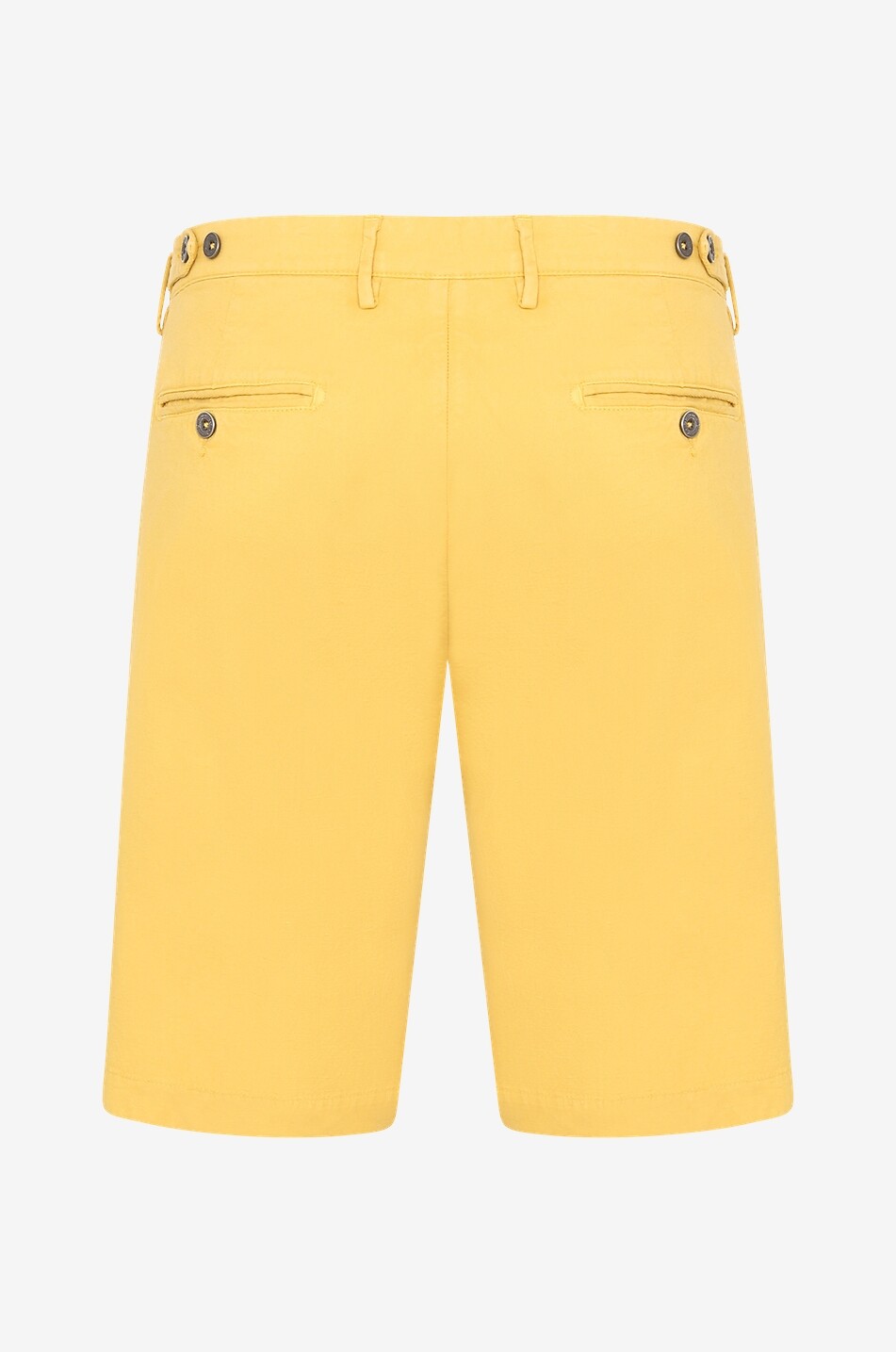 B SETTECENTO Cotton and linen Bermuda shorts Men MEDIUM YELLOW 2