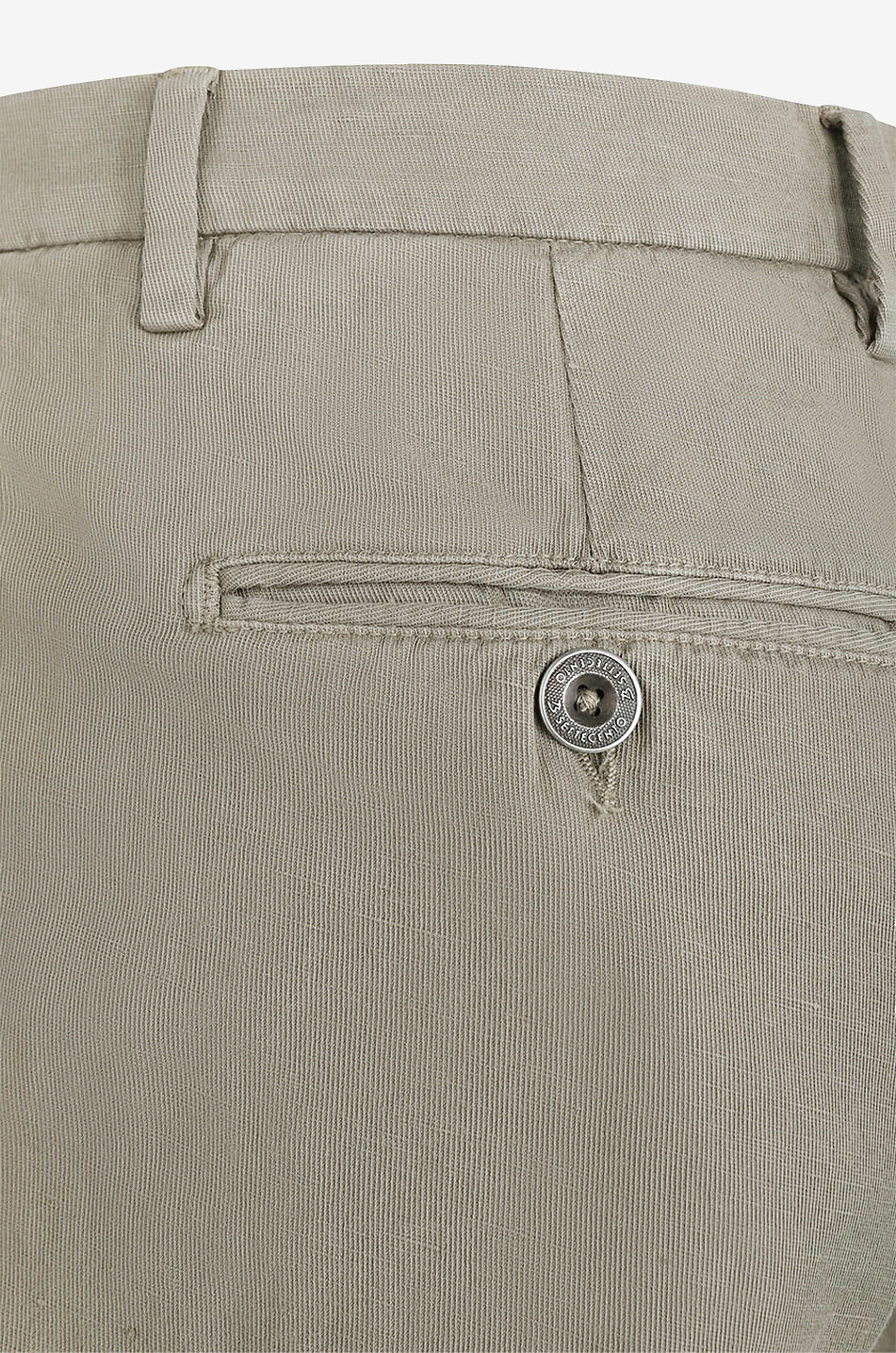 Chinohose aus Baumwolle und Leinen