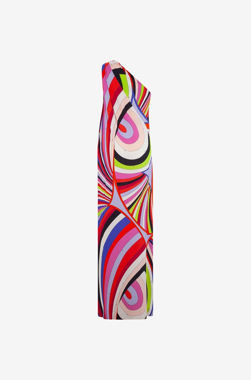 Robe maxi en jersey à encolure asymétrique Iride