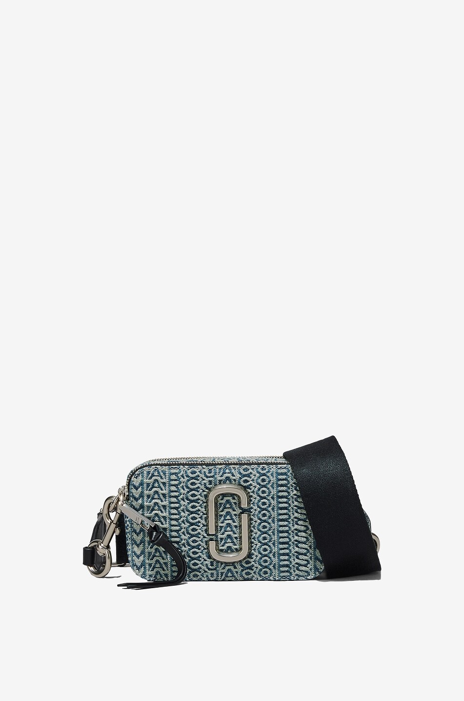 Sac porté croisé The Washed Monogram Denim Snapshot