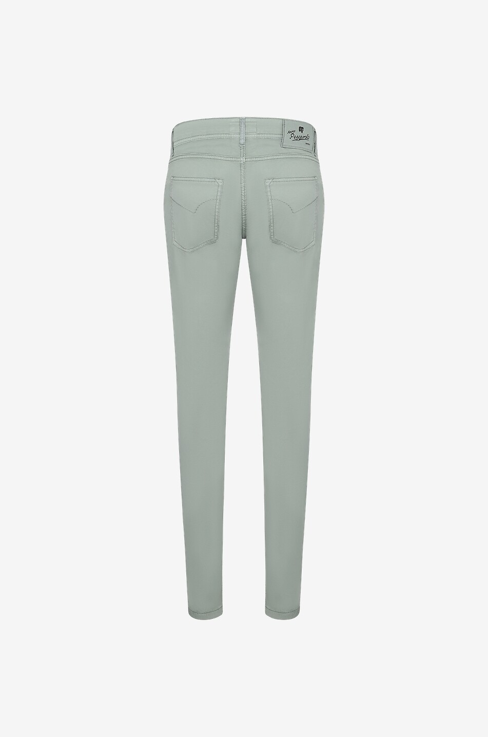 Schmal geschnittene Jeans aus Baumwolle und Seide Nerano