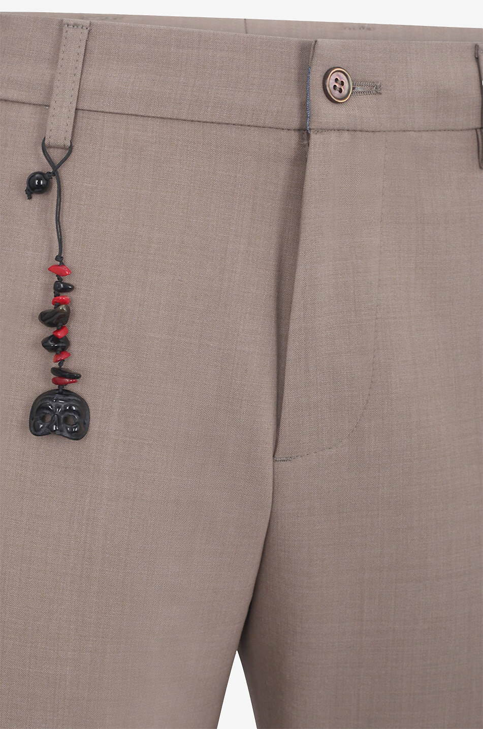 MARCO PESCAROLO Dox classic virgin wool trousers Men LIGHT BROWN 3