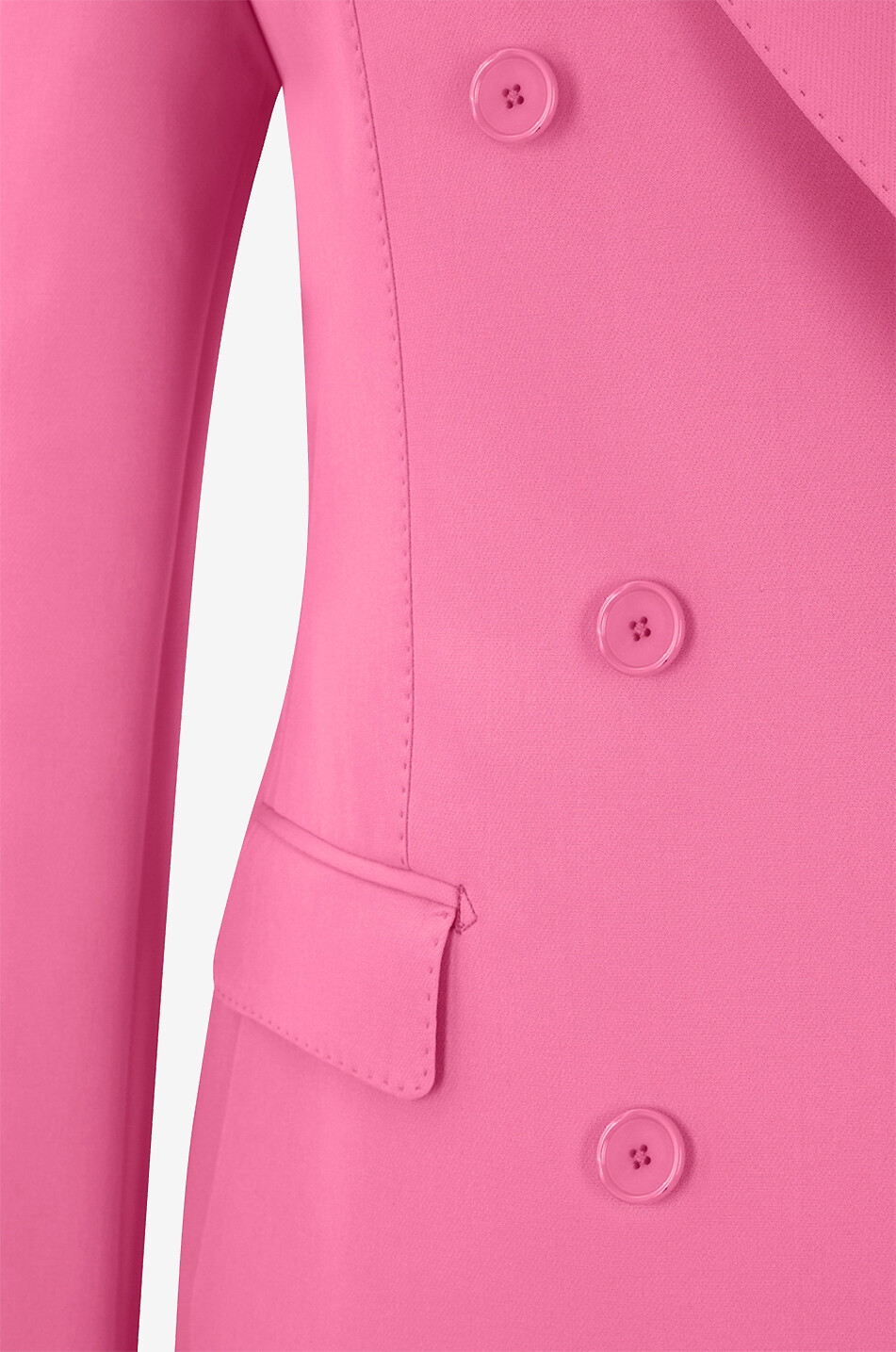 Zweireihiger Blazer aus Crêpe Parigi