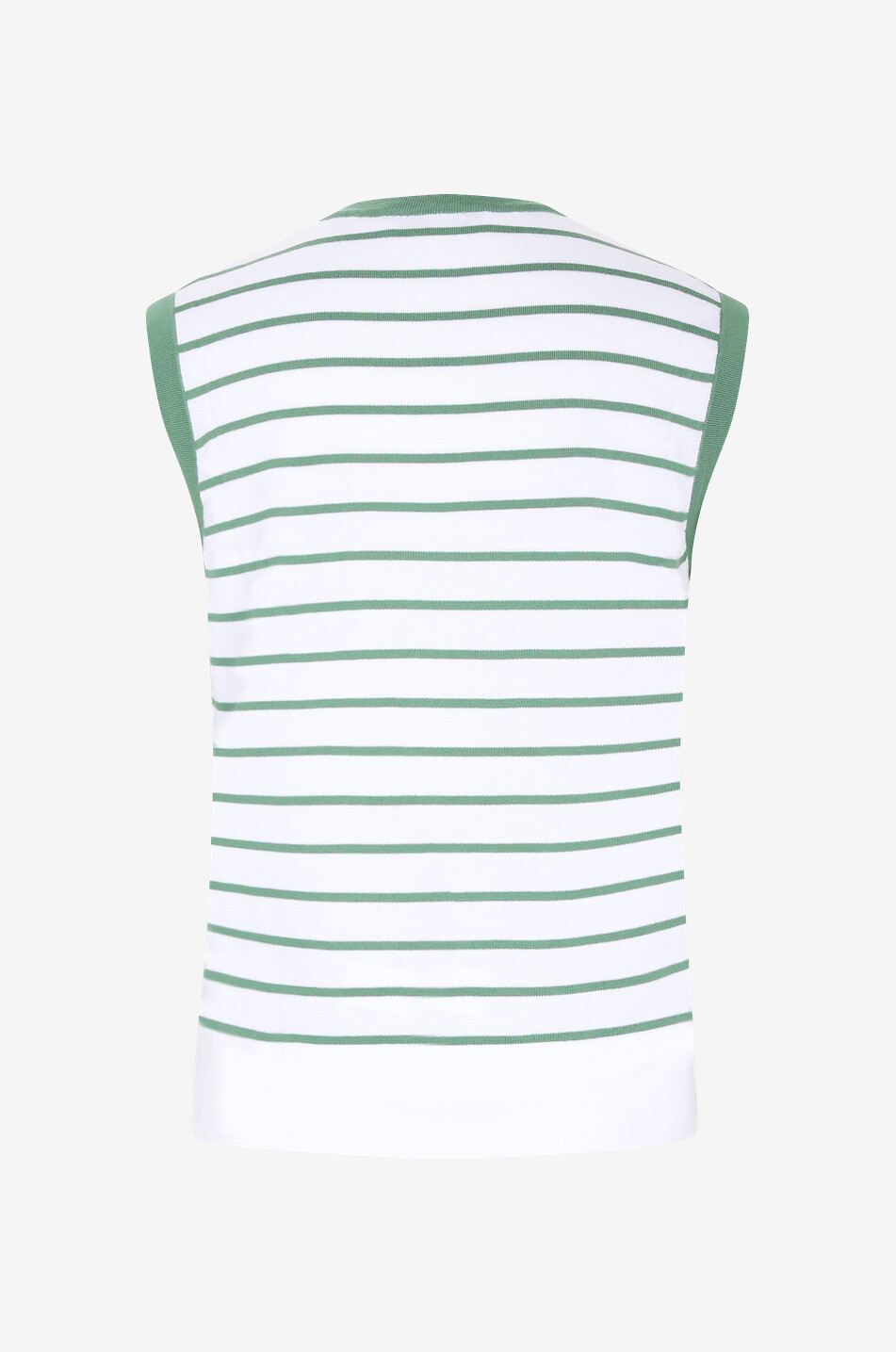GRAN SASSO Top rayé sans manches en coton Femme MULTICOLORE 2