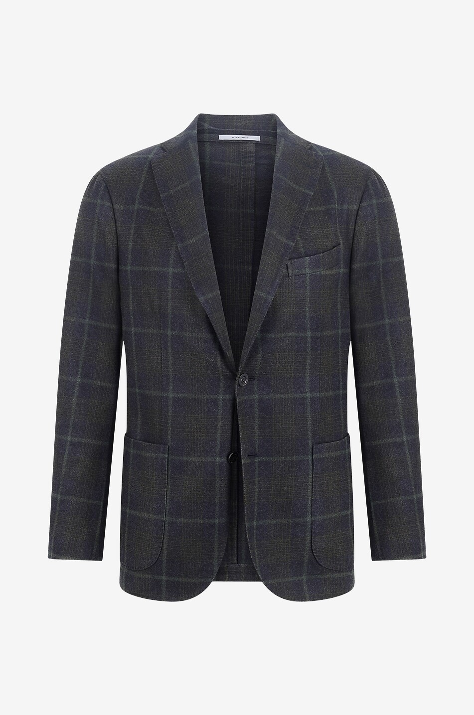 Blazer à carreaux en laine K. Jacket