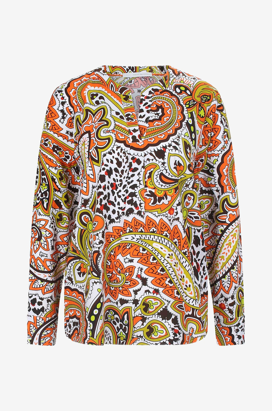 Blouse à manches longues en soie