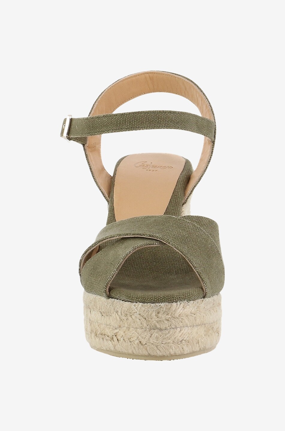 CASTANER Espadrilles mit Keilabsatz aus Canvas Blaudell Damen GRÜN 2