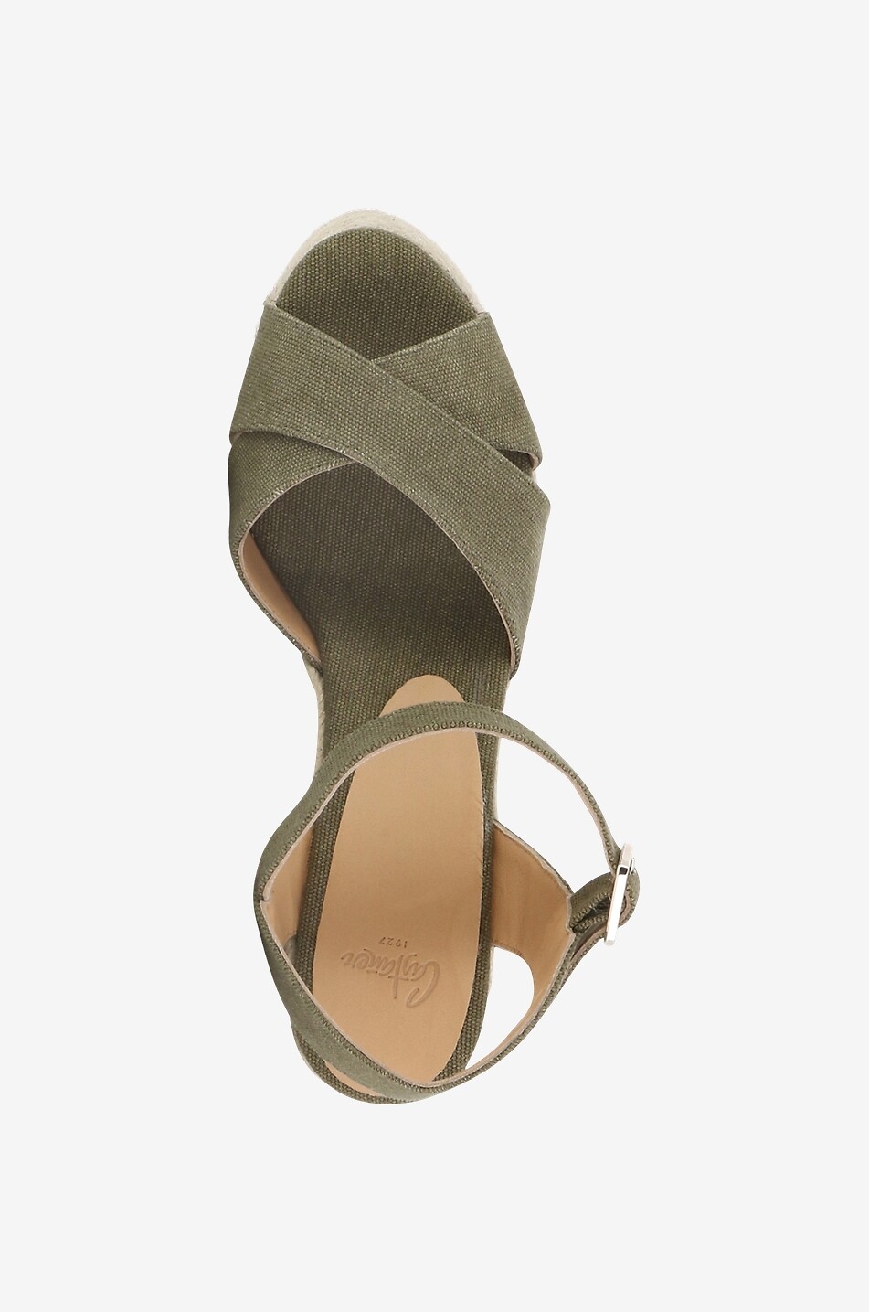 CASTANER Espadrilles mit Keilabsatz aus Canvas Blaudell Damen GRÜN 5