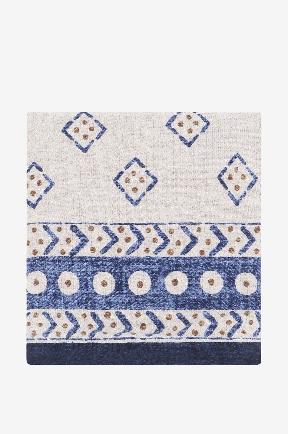 Pochette en soie à motifs géométriques