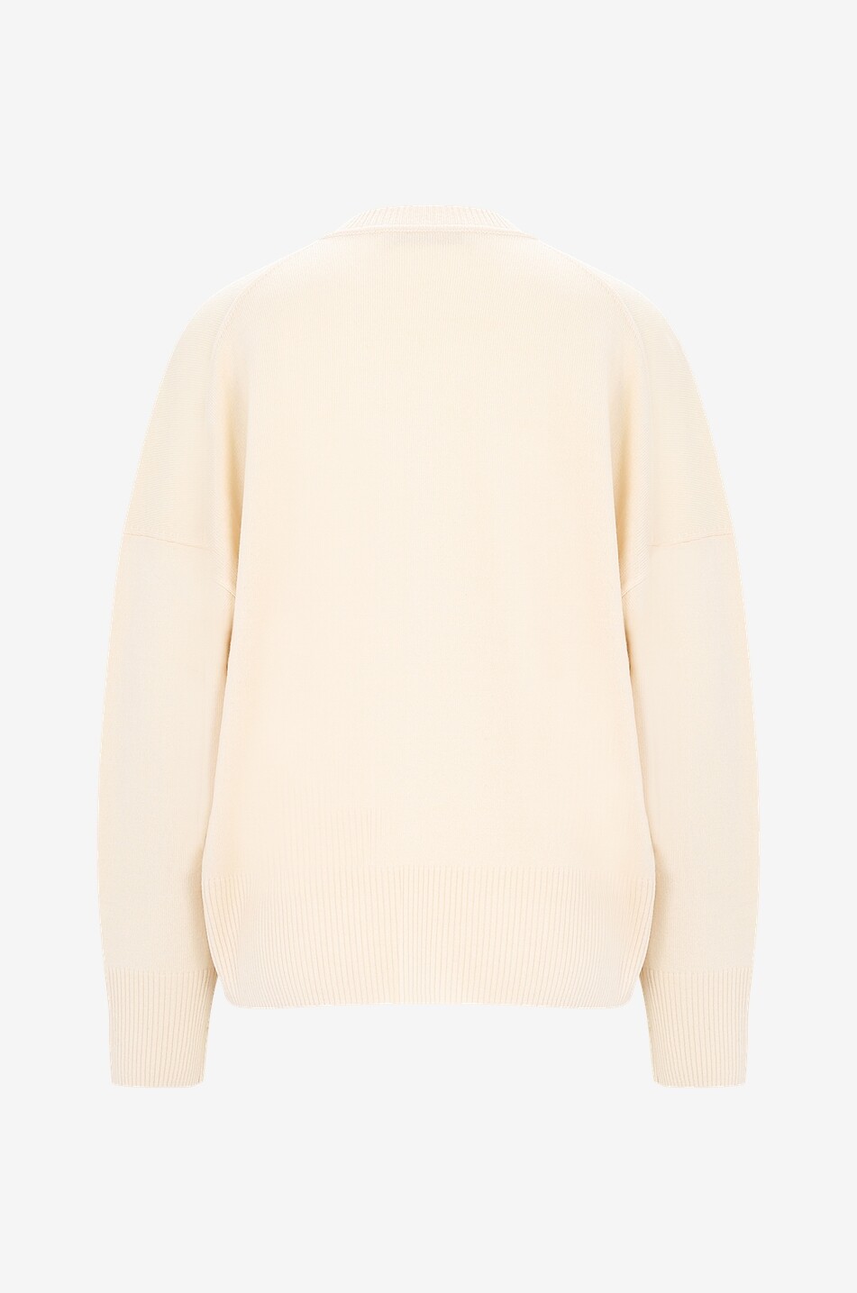 VANESSA BRUNO Bill fine oversize wool jumper Women EGGSHELL 2