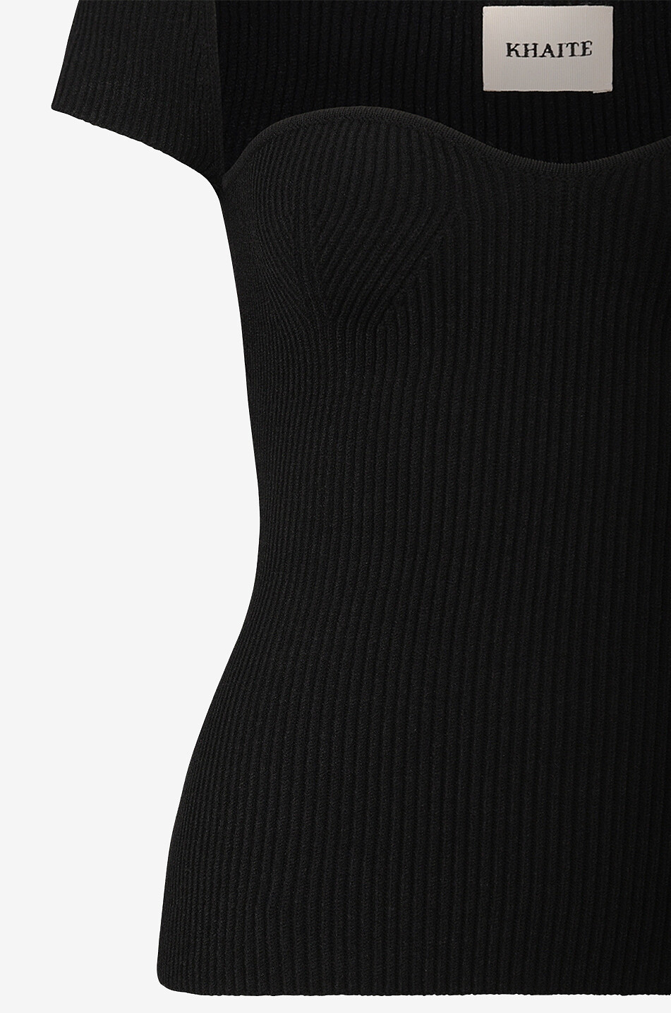 Top en maille côtelée ajusté The Ista